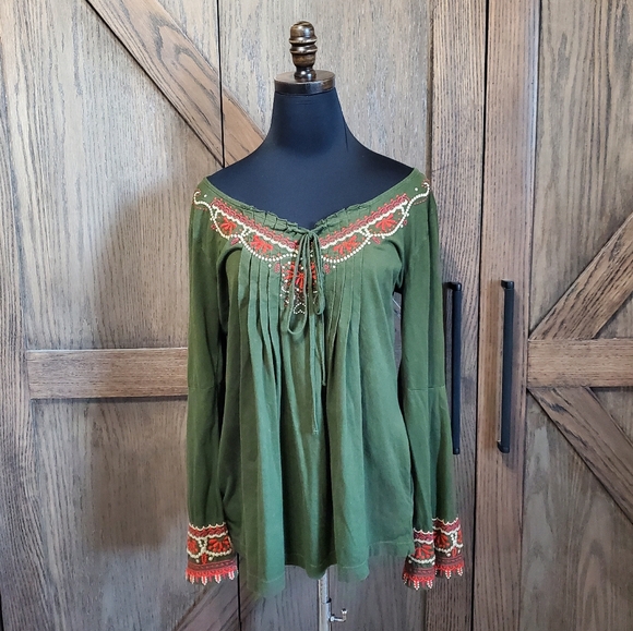 Johnny Was Tops - Johnny Was Embroidered Blouse